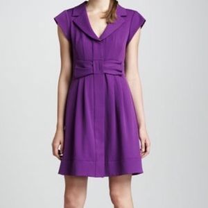 NEW NANETTE LEPORE ELKS LODGE BOW DRESS IN A VIBRANT PURPLE SIZE 6